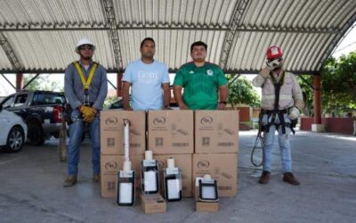 Mejora Gobierno de Juchitán alumbrado en La Venta, con lámparas led
