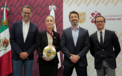 Anuncian Claudia Sheinbaum y grupo modelo el “Corona Fifa Fan Festival” en la Ciudad de México, una de las seis sedes en el mundo