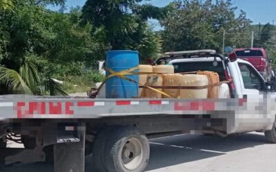 Durante cateo en Salina Cruz, 3 personas fueron detenidas por presunto robo de hidrocarburo: Policía Estatal