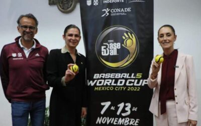 El Zócalo de la capital del país sede del Primer Campeonato Mundial de Baseball5: Claudia Sheinbaum
