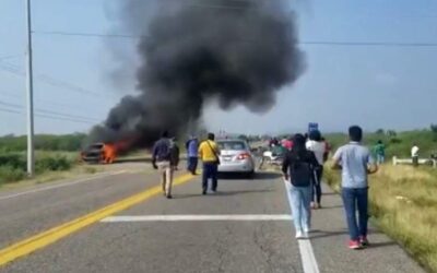 Habitantes de Puente Madera reclaman tierras e incendian vehículos