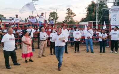 Multitudinario cierre de campaña de Roberto Pérez a la presidencia de San Pedro Ixtlahuaca