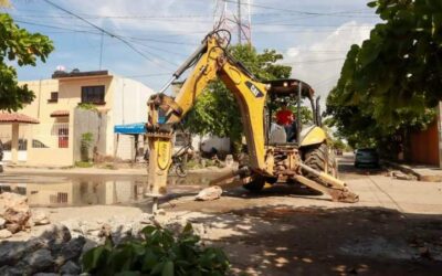Realiza SEDATU demolición y retiro de escombros en primer tramo de renovación de drenaje: Dirección de Obras Públicas