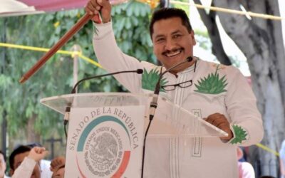 Rinde informe Adolfo Gómez, el Senador que porta el bastón de mando en la más alta tribuna del país