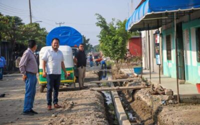 Supervisa Emilio Montero dos obras de pavimentación en Álvaro Obregón