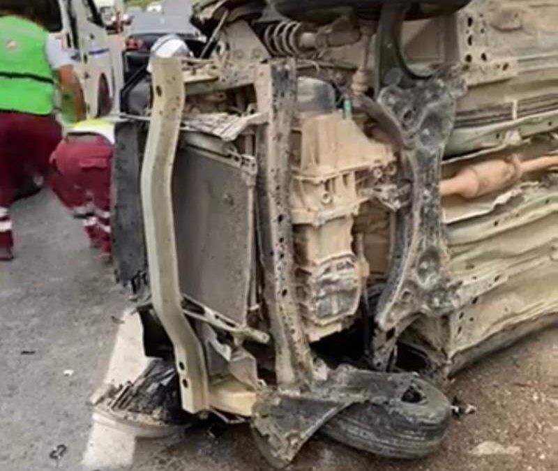 Mortal volcadura en Matías Romero