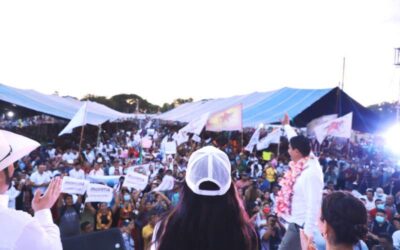 15 mil personas en Juchitán, Oaxaca se suman en apoyo a Claudia Sheinbaum