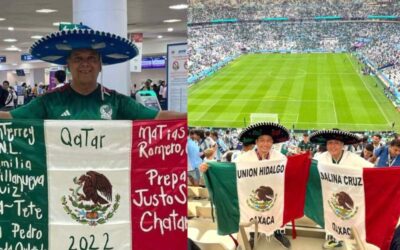 Istmeños hacen presencia en Qatar para apoyar a México en el mundial