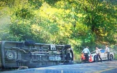 Mortal volcadura se registra en carretera Oaxaca – Istmo