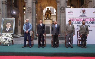 Participa Gobernador electo de Oaxaca en conmemoración de los 100 años del fallecimiento de Ricardo Flores Magón