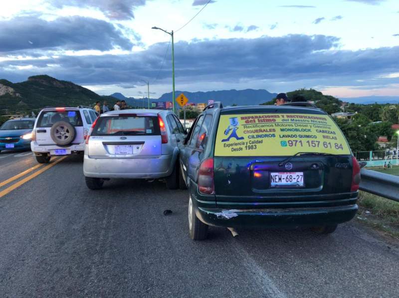 Percance vial en Tehuantepec