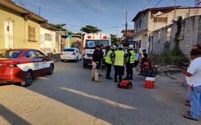 Aparatoso accidente vial en Juchitán