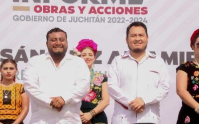 En Juchitán, la transformación continúa, asegura Miguel Sánchez Altamirano en primer informe de gobierno
