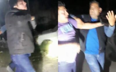 Exhiben a edil de Mitla borracho y provocando riña en su municipio