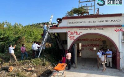 Hombre recibe descarga en Tehuantepec