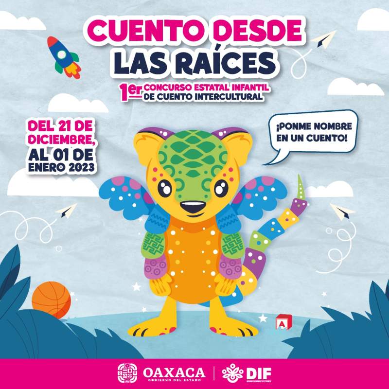 invita-dif-estatal-a-la-ninez-oaxaquena-a-participar-en-el-primer-concurso-de-cuento-intercultural-cuento-desde-las-raices-si