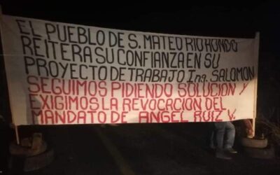 Reactivan bloqueo en San José del Pacífico; exigen salida del presidente