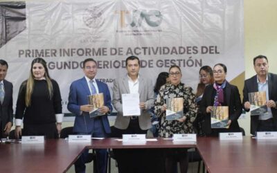 Recibe Congreso de Oaxaca informe del presidente del Tribunal de Justicia Administrativa