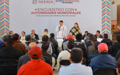 Refrenda Gobierno de Oaxaca compromiso con autoridades de la Sierra Norte