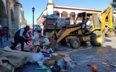 Rescatan los portales del Palacio de Gobierno de Oaxaca