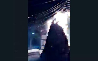 Se incendia árbol de navidad de Niltepec