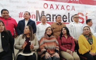 Diputados locales y federales oaxaqueños anuncian respaldo a Marcelo Ebrard