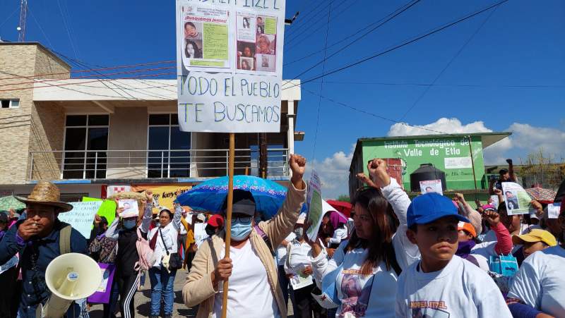 Habitantes de Suchilquitongo Etla reclaman localización de Andrea Itzel