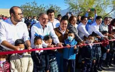 Inauguran autoridades del IEEPO nuevas aulas en Escuela Primaria Dainzú