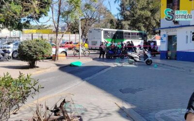 Muere mujer tras ser atropellada por motociclista en la capital oaxaqueña