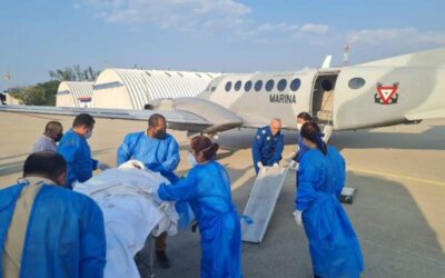 Realiza SSO traslado aéreo a la Ciudad de México de pacientes que sufrieron quemaduras en Matías Romero
