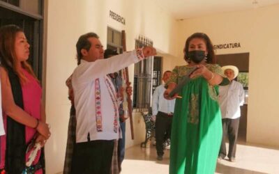 Rinde protesta Celerino Alonzo como presidente de Santa Inés Yatzeche