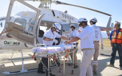 Traslada helicóptero del Gobierno estatal a menor de edad en estado crítico