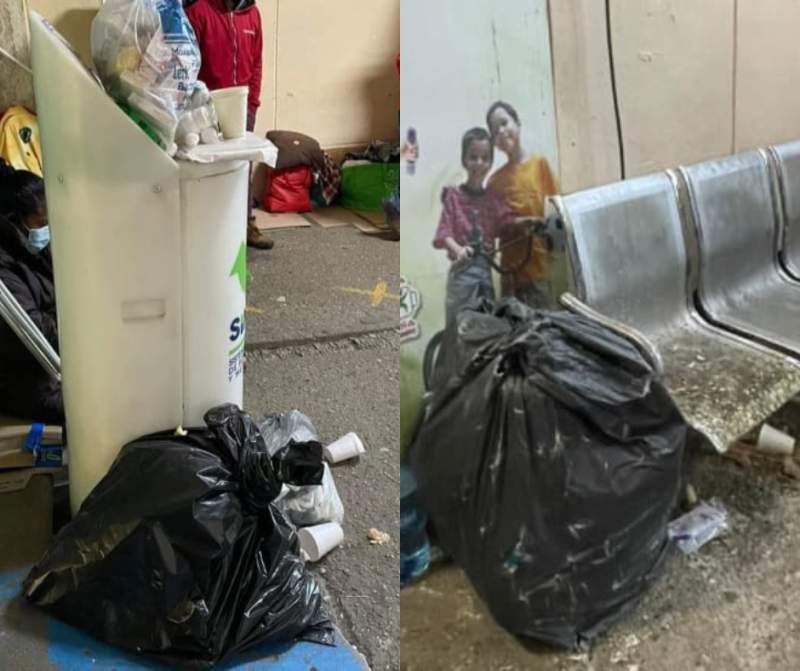 Entre la basura atienden en el Hospital Civil de la Ciudad de Oaxaca