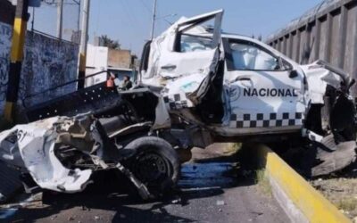 Vehículo de la Guardia Nacional es arrollado por un tren en Celaya Guanajuato