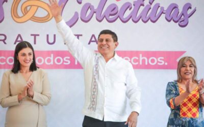 Apadrina Salomón Jara Boda Colectiva en Oaxaca