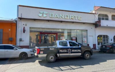 Asaltan Banorte de Tehuantepec