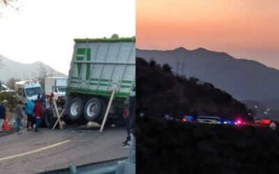 Cerrado el paso en San Dionisio Ocotepec por accidente
