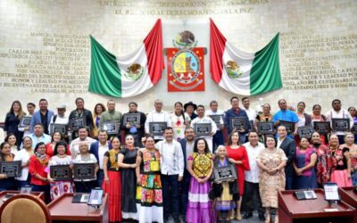 Congreso reconoce a 24 oaxaqueñas y oaxaqueños por preservar sus lenguas indígenas
