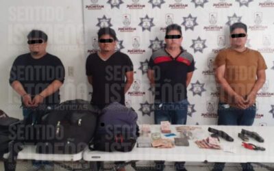 Detienen en Juchitán a asaltantes de banco de Tehuantepec