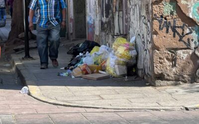 Montones de basura se observaron en calles de la capital