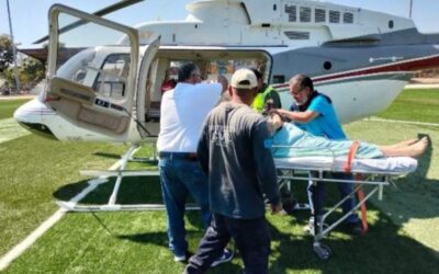 Realizan traslados aéreos de alta prioridad de tres pacientes de Tuxtepec, Pochutla y Tlaxiaco