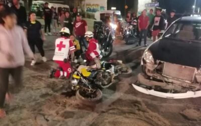 Se registran dos accidentes en la capital con heridos