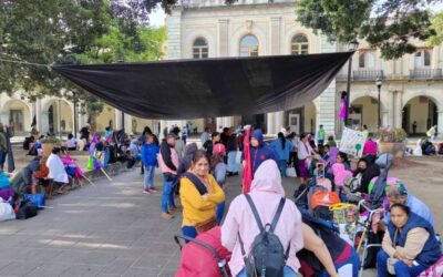 CIPO instala plantón en el zócalo de Oaxaca