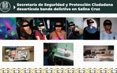 Desarticula SSPC de Oaxaca banda delictiva que operaba en Salina Cruz