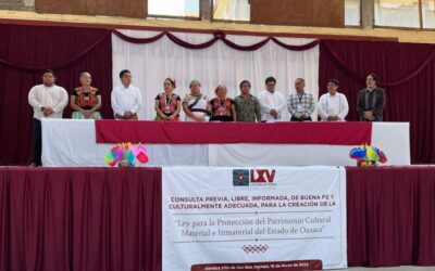 Encabeza Clelia Toledo foro de consulta para la Ley de Protección del Patrimonio Cultural de Oaxaca