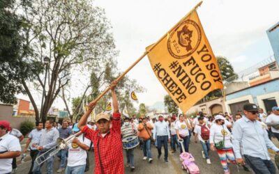 Militantes de FUCO participan en Calenda por 100 días de gobierno de Salomón Jara