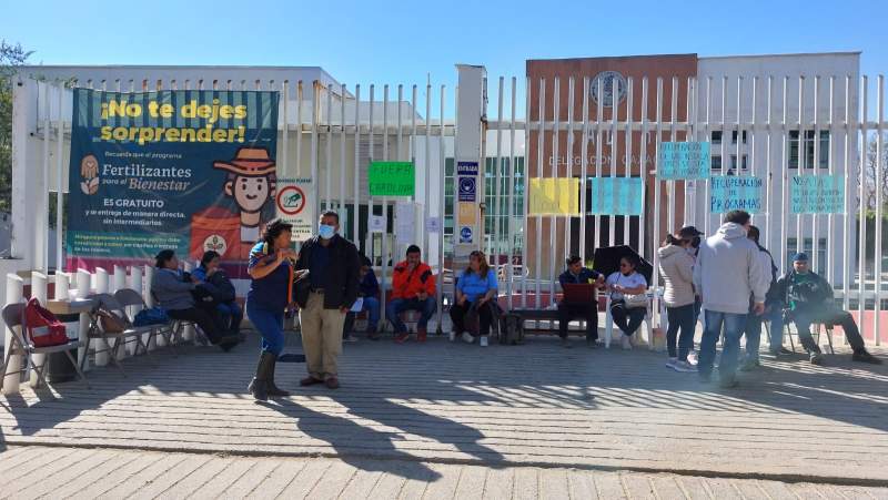 Paran labores trabajadores de la SADER en Oaxaca