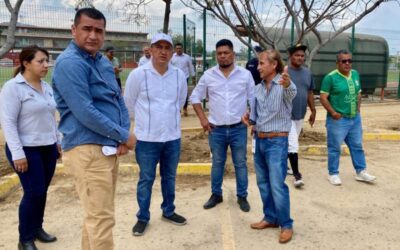Recorre Secretario de Administración, Antonino Morales, Polideportivo Zona Poniente del ITO