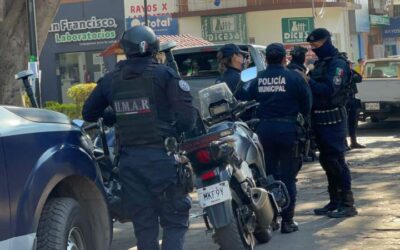 Se moviliza la policía en la capital por casos de puestos ambulantes