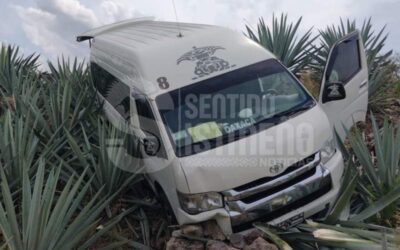 Urban se sale de carretera en El Camarón